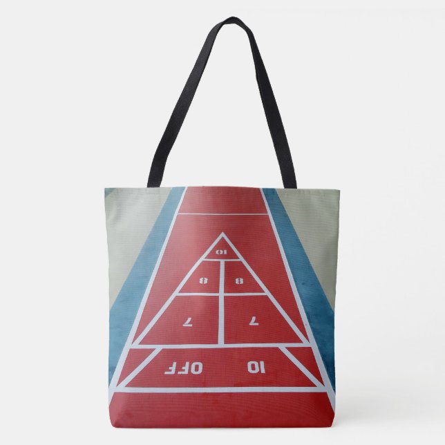 Tote Bag Shuffleboard sur la plate-forme (Devant)