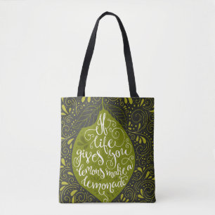 Tote Bag Si la vie vous donne les citrons font une limonade