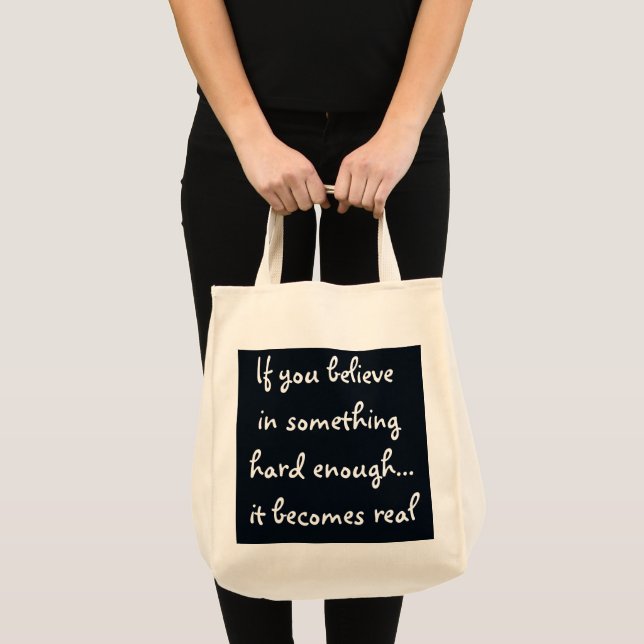 Tote Bag Si vous croyez en quelque chose (Devant (produit))