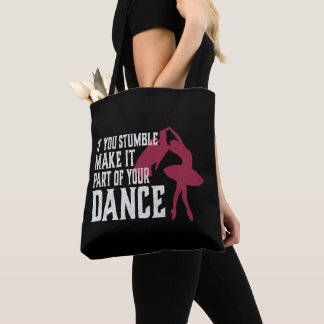Tote Bag Si Vous Tombez, Faites-Le Partie De Votre Danse