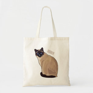 Tote Bag Siamese cat cartoon