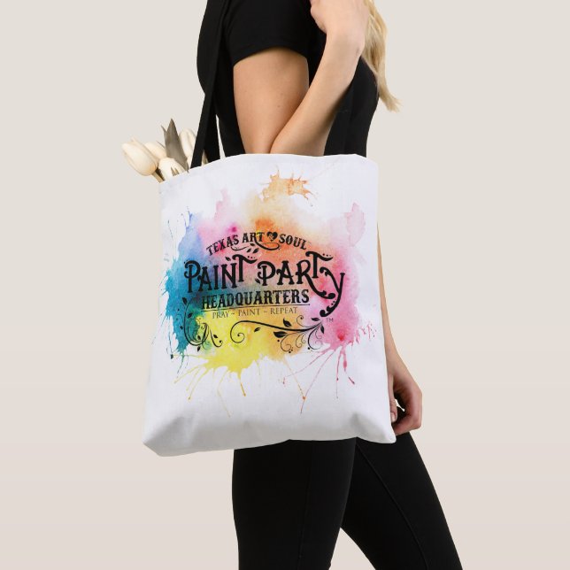 Tote Bag Siège du Paint Party Fourre-tout (De près)