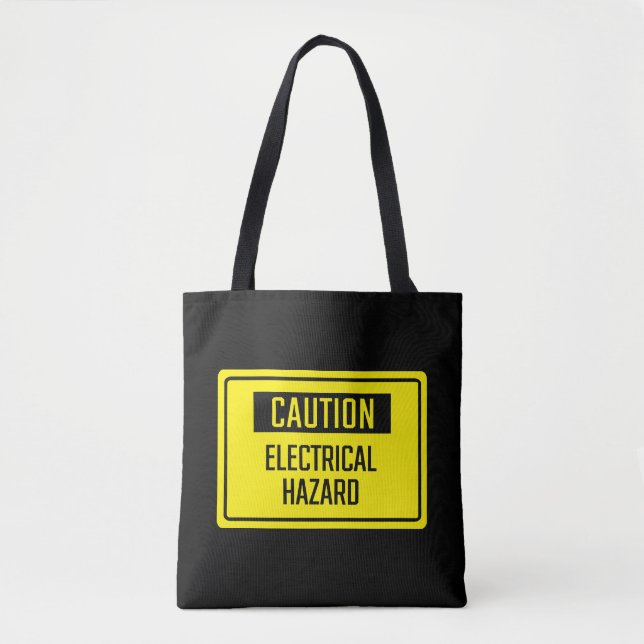 Tote Bag Signal de danger électrique de prudence (Devant)