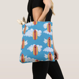 Tote Bag Signification drôle de l'emoji Hot Dog Humour culi
