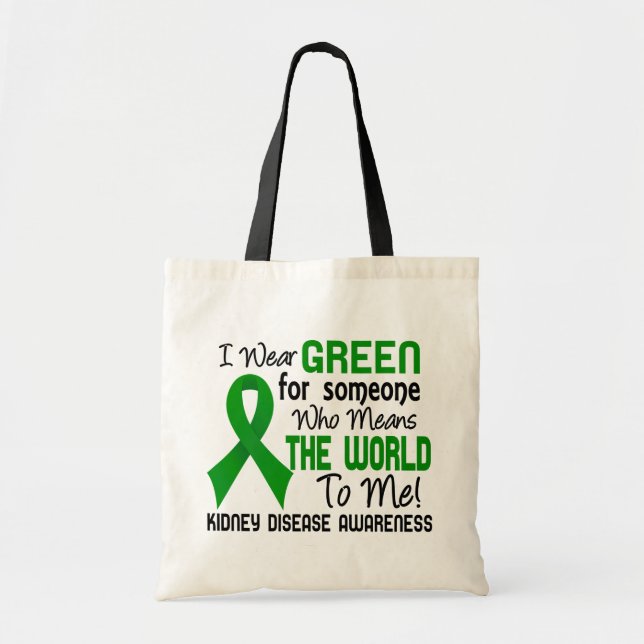 Tote Bag Signifie le monde à moi maladie rénale 2 (Devant)