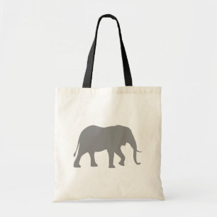 Tote Bag Silhouette africaine des éléphants   Faune animale