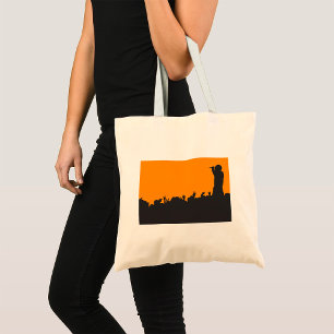 Tote Bag Silhouette de la foule d'un concert de rock Festiv