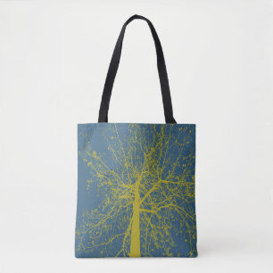Tote Bag Silhouette de l'arbre d'automne