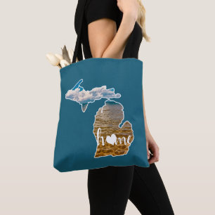 Tote Bag Silhouette De L'État Du Michigan