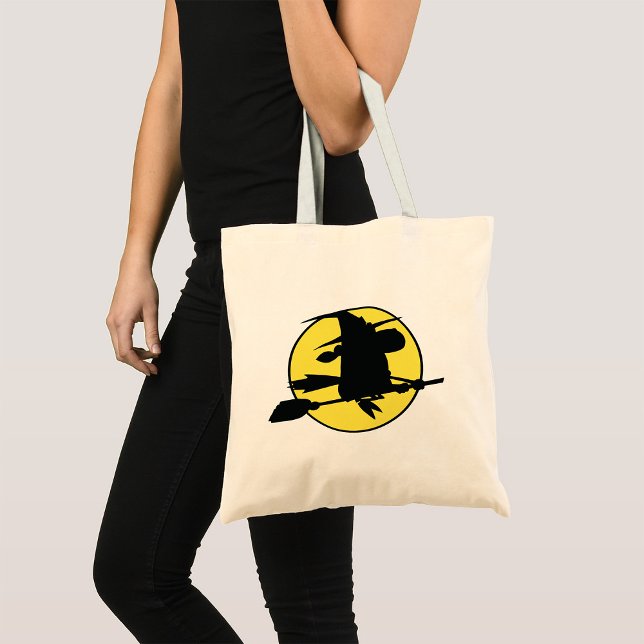 Tote Bag Silhouette de sorcière d'Halloween (Créateur téléchargé)