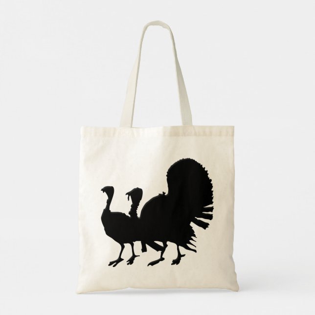 Tote Bag Silhouette des Dindons (Dos)