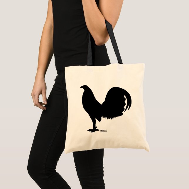 Tote Bag Silhouette du coq Gamecock (Devant (produit))