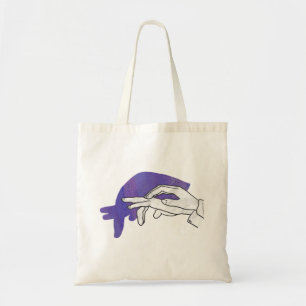 Tote Bag Silhouette main Anteater violet