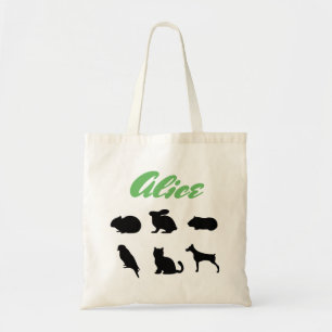 Tote Bag Silhouettes personnalisées pour animaux de compagn