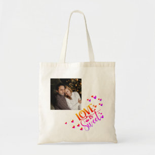 Tote Bag Simple et chic L'amour photo est doux