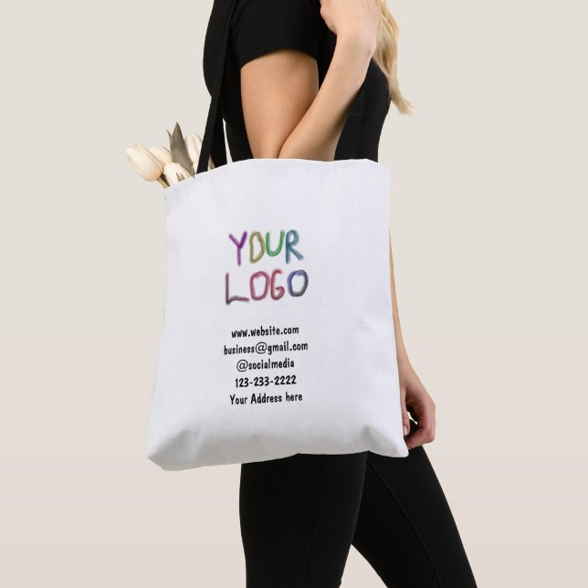 Tote Bag simple et minimal ajouter votre logo/design ici te (De près)
