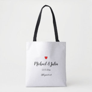 Tote Bag simple et personnalisé ajouter votre nom année h