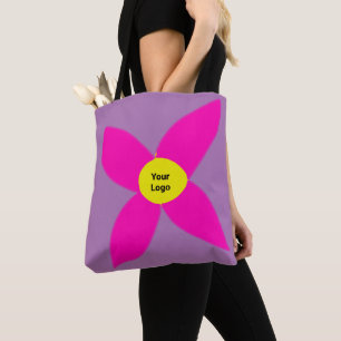 Tote Bag Simple logo personnalisé élégant minimal ici entre