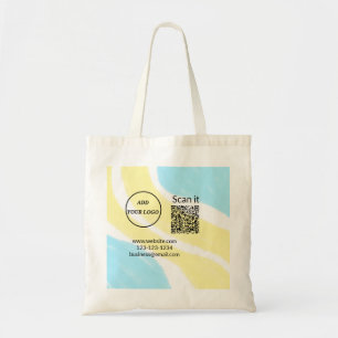 Tote Bag Simple minimum q r code ajouter logo code d'analys