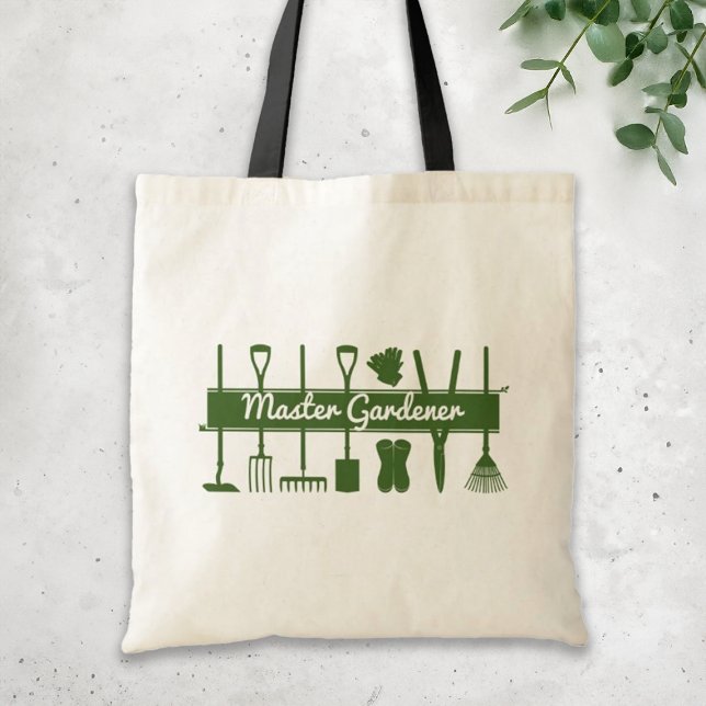 Tote Bag Simple moderne Master Gardener personnalisé (Créateur téléchargé)