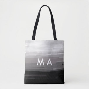 Tote Bag Simple monogramme ajouter votre nom lettre man min