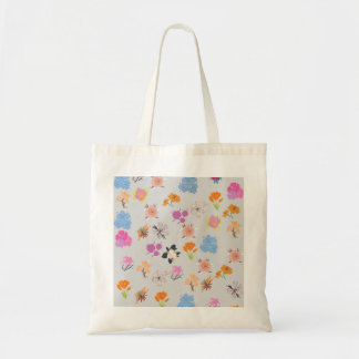 Tote Bag simple,Sac fourre-tout à l'esthétique florale mign