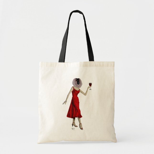 Tote Bag Singe au vin (Devant)