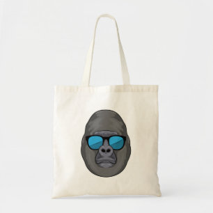 Tote Bag Singe avec lunettes de soleil