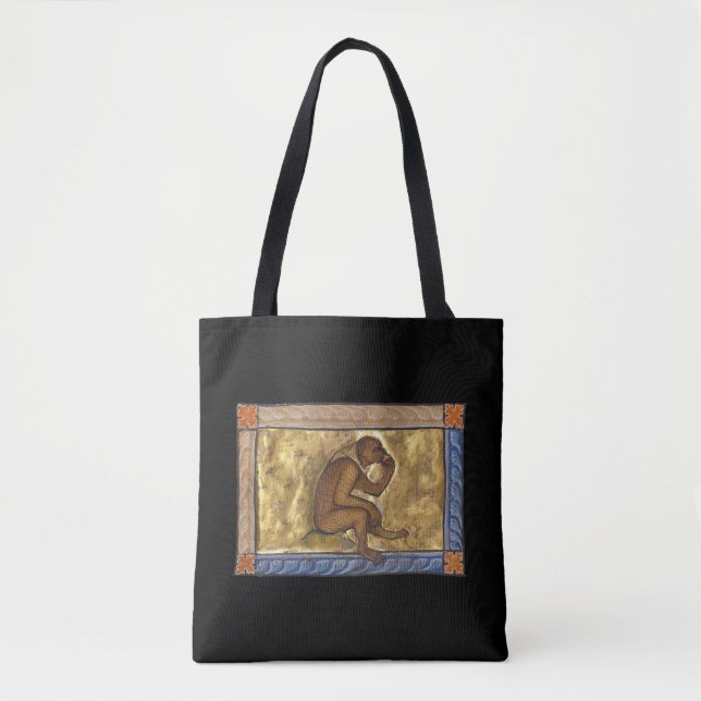 Tote Bag Singe bestiaire médiéval c. 1270 (Devant)