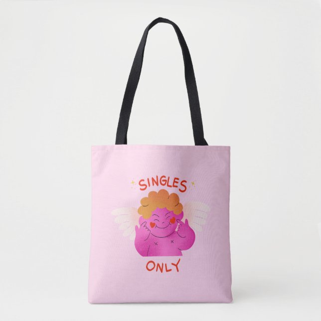 Tote Bag Singles Unique Chose Drôle Puns Valentines (Devant)