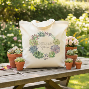 Tote Bag Sirène d'information de couronne succulente ID517
