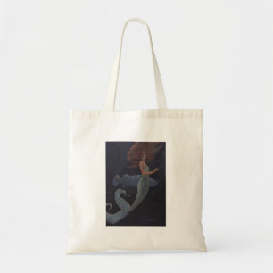 Tote Bag Sirène et poisson bleu
