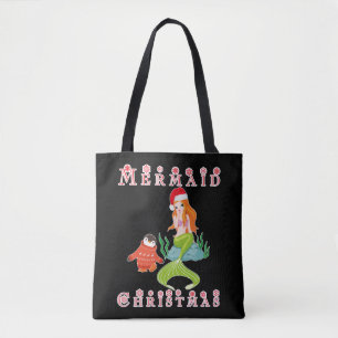 Tote Bag Sirène Noël et Drôle Penguin