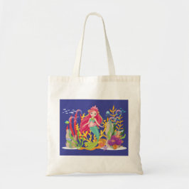 Tote Bag Sirène Océanique : cheveux longs