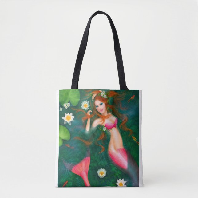 Tote Bag Sirène rouge (Devant)