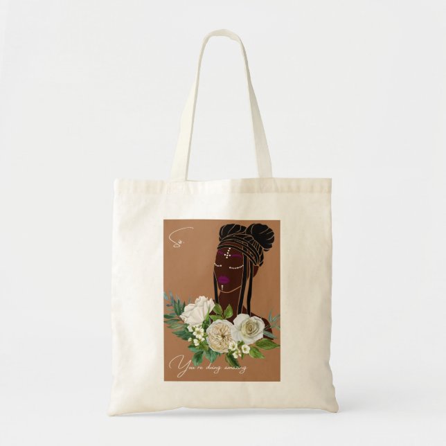Tote Bag "Sis, tu fais extraordinaire" encouragement à la m (Devant)