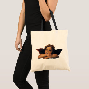 Tote Bag Sistine Madonna, détail des Anges par Raphaël Sanz