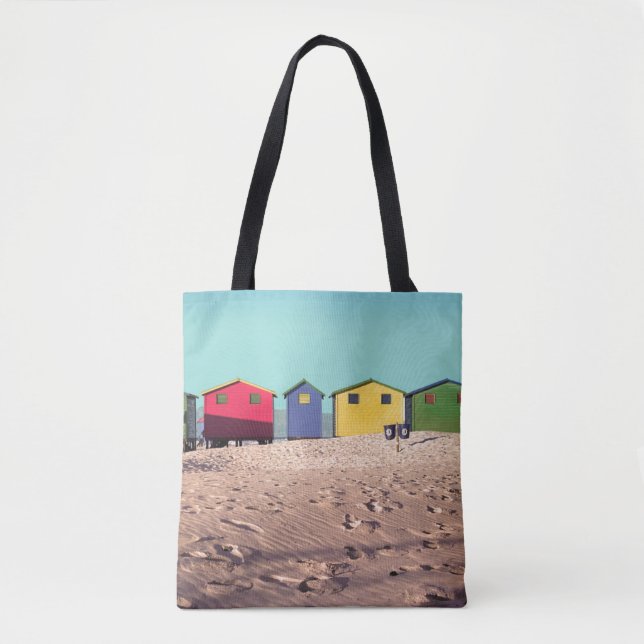 Tote Bag Six huttes colorées | Cape Town, Afrique du Sud de (Devant)