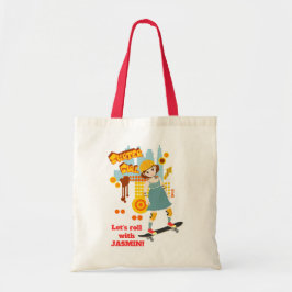 Tote Bag Skater Park Fun Girl Birthday Party