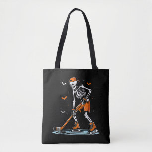 Tote Bag Skeleton Hockey sur glace Halloween garçons Drôle