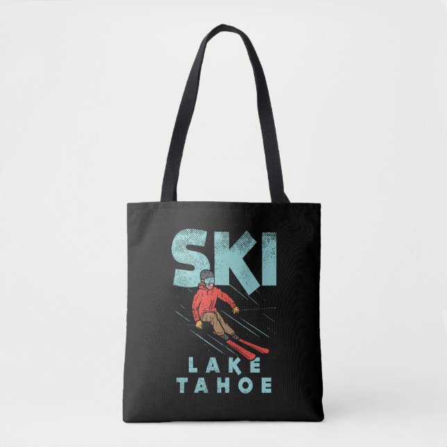Tote Bag Ski Lake Tahoe (Devant)