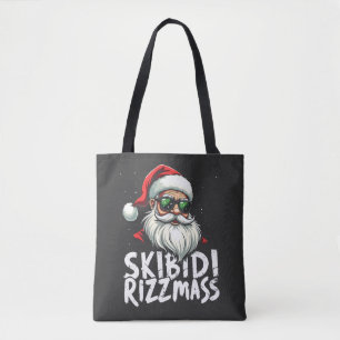 Tote Bag Skibidi Rizzmas Drôle Gen Alpha Argot Noël
