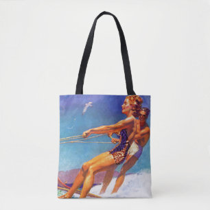 Tote Bag Skieur de l'eau par McClelland Barclay