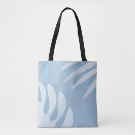 Tote Bag Sky Blue Coastal Palm Leaf Fourre-tout