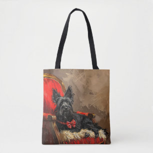 Tote Bag Skye Terrier Chien Festif de Noël