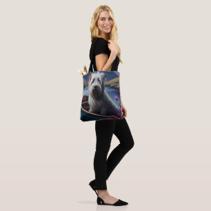 Tote Bag Skye Terrier sur une pagaie : une aventure Pittore