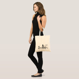 Tote Bag skyline de seattle à encre noire