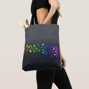 Tote Bag SlipperyJoe amour bulles rouge orange jaune vert c