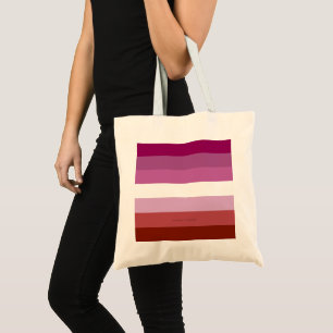 Tote Bag SlipperyJoe's Lesbian Pride drapeau feminine Lipst