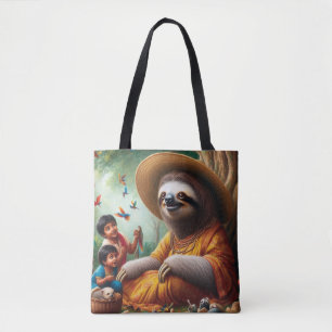 Tote Bag Sloth Grand-mère